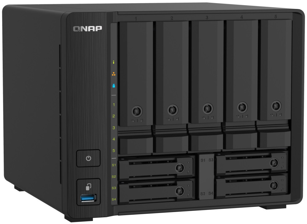 QNAP TS-932PX-4G   5x 3,5" + 4x 2,5" SATA, 4GB RAM, 2x 2,5GbE, 2x 10G SFP+, 3x USB 3.2