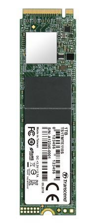 TRANSCEND MTE110S 1TB SSD disk M.2 2280, PCIe Gen3 x4 NVMe 1.3 (3D TLC), 1700MB/s R, 1400MB/s W