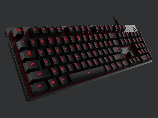 Logitech klávesnice Gaming  G413 červené podsvícení, US - carbon
