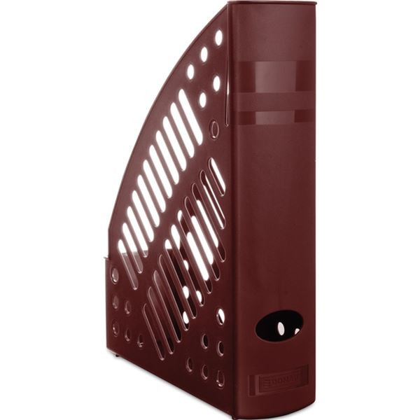 Stojan na časopisy Donau, plastový, bordó