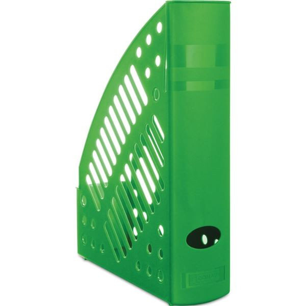 Stojan na časopisy Donau, plastový, zelený
