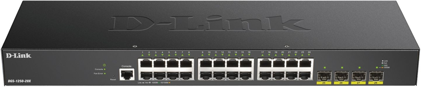 D-Link DGS-1250-28X Smart switch 24x Gb, 4x 1G/10G SFP+