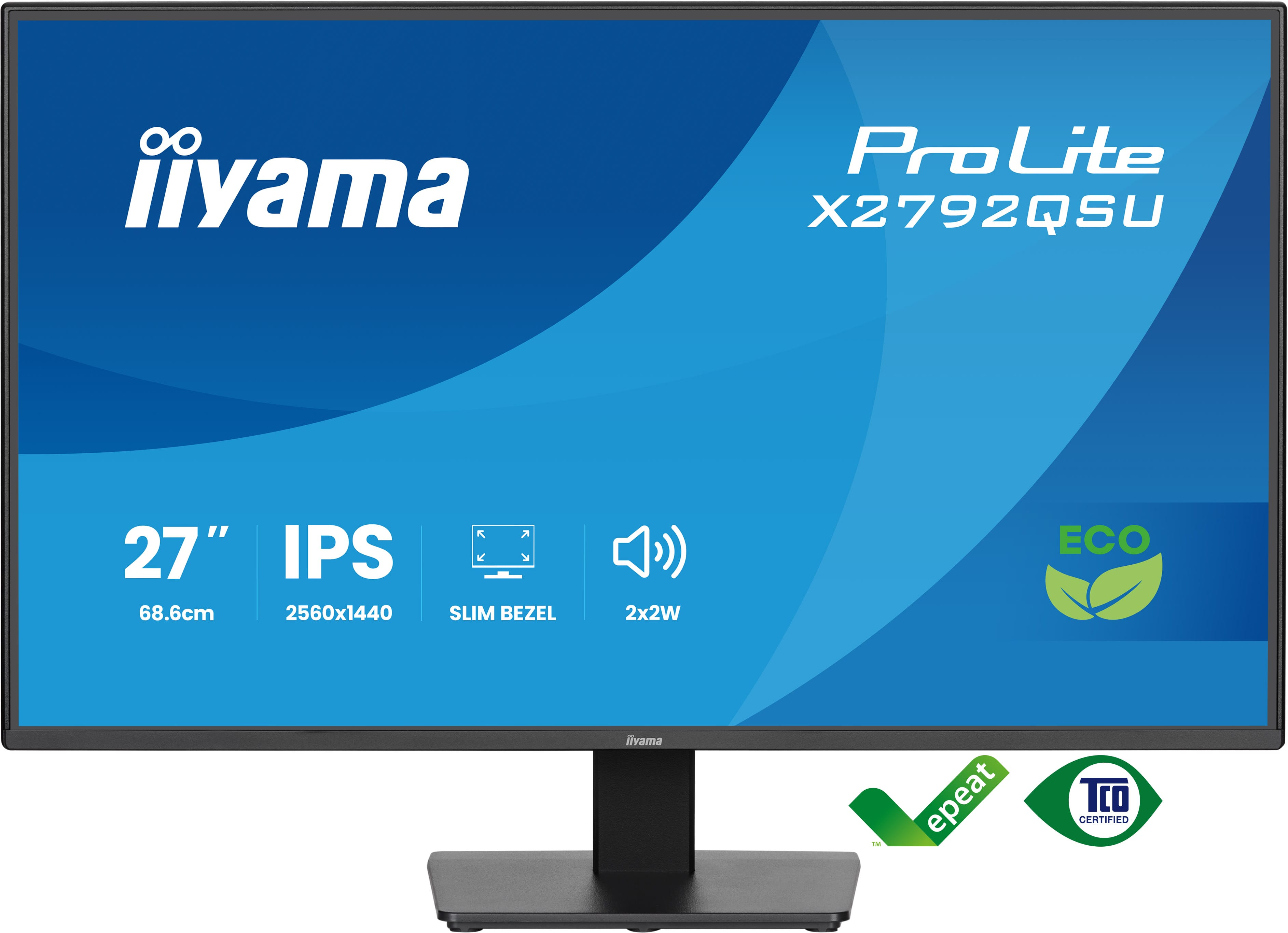 iiyama ProLite/X2792QSU-B1/27"/IPS/QHD/120Hz/3ms/Černá/3R