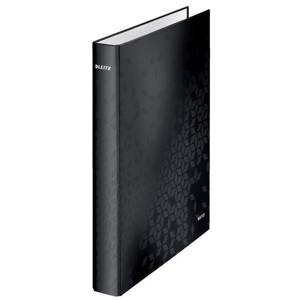 4kroužkový pořadač Leitz WOW - A4, 4 cm, černý