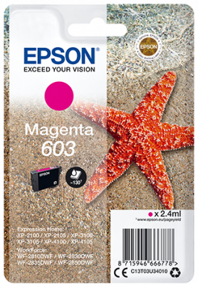 EPSON cartridge T03U3 magenta (hvězdice)