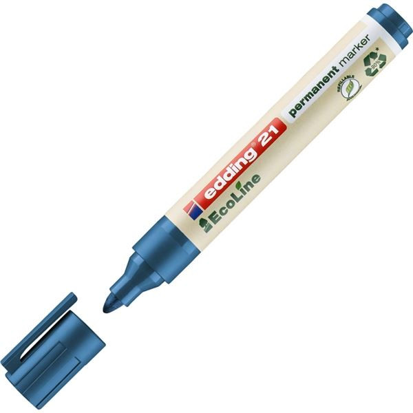 Permanentní popisovač Edding Ecoline 21, modrý