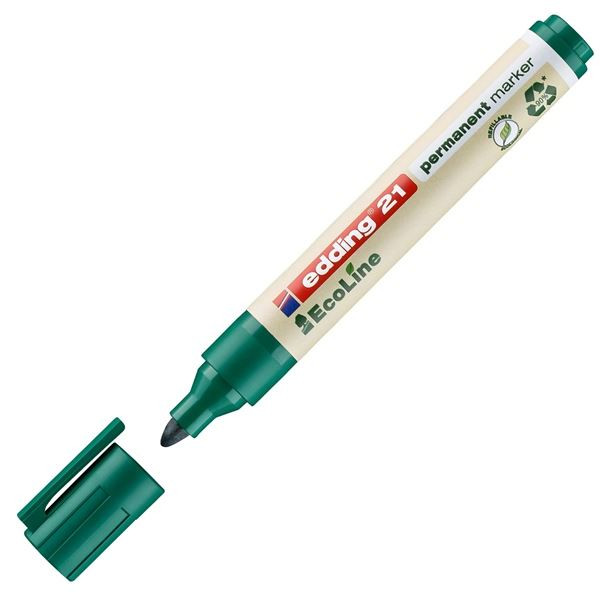 Permanentní popisovač Edding Ecoline 21, zelený