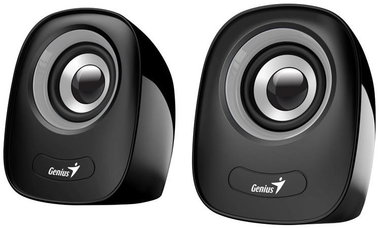 Genius repro SP-Q160, přenosné repro,  2.0, 6W, USB napájení, 3,5mm jack, černo-šedé