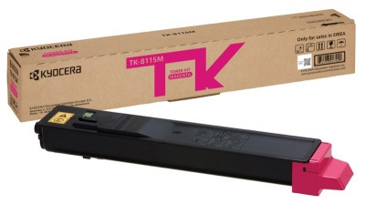 Kyocera toner TK-8115M červený na 6 000 A4 (při 5% pokrytí), pro ECOSYS M8124cidn, M8130cidn