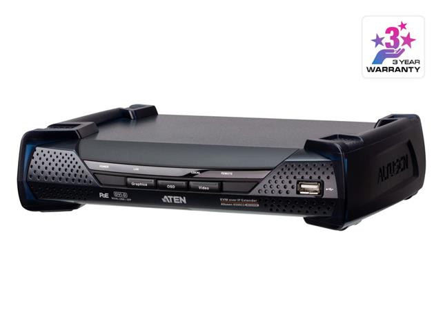ATEN KE6922R 2K DVI-D Dual-Link KVM over IP přijímač s Dual SFP a PoE 
