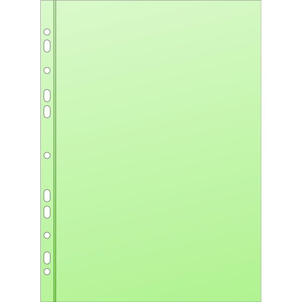 Barevné euroobaly - A4,lesklé,zelené,50 mic,25 ks