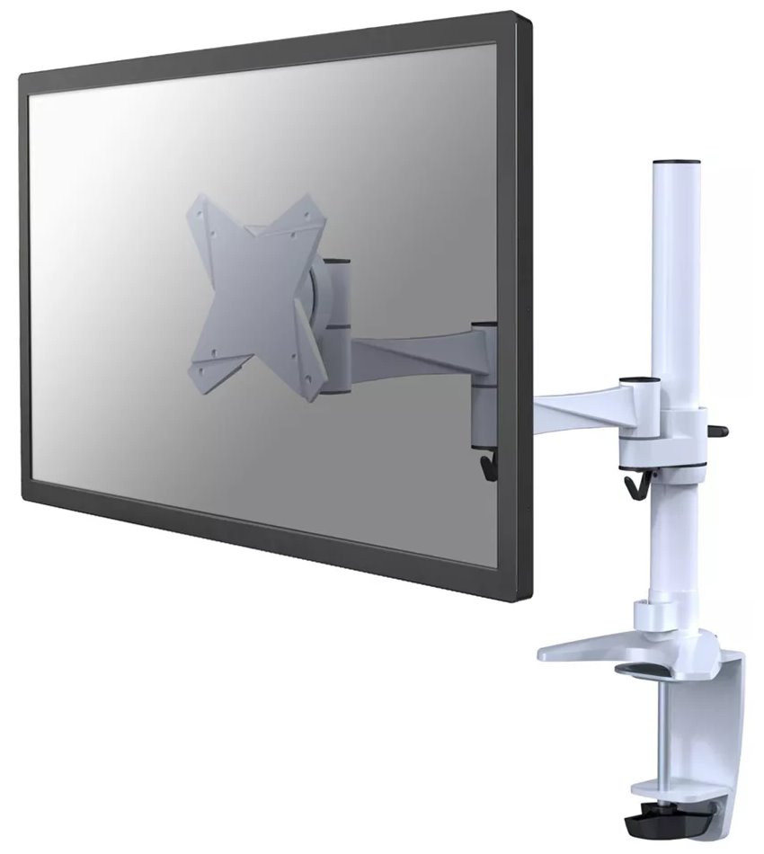 Neomounts FPMA-D1330WHITE / Flat Screen Desk Mount (clamp/grommet) / White