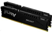 KINGSTON DIMM DDR5 128GB (Kit of 2) 5600MT/s CL40 FURY Beast Černá