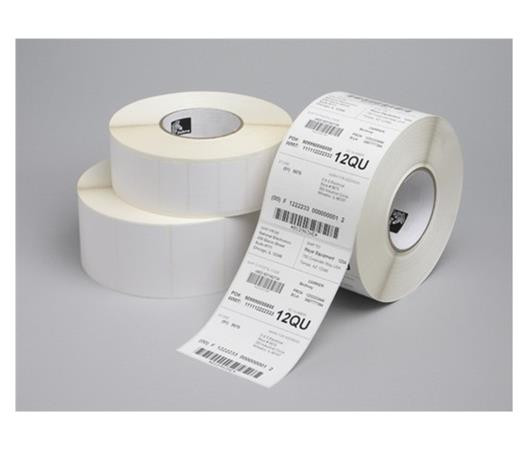 Zebra Label, Paper, 102x102mm; Direct Thermal, Z-Select 2000D, Coated, Permanent Adhesive, 25mm Core, Perforation