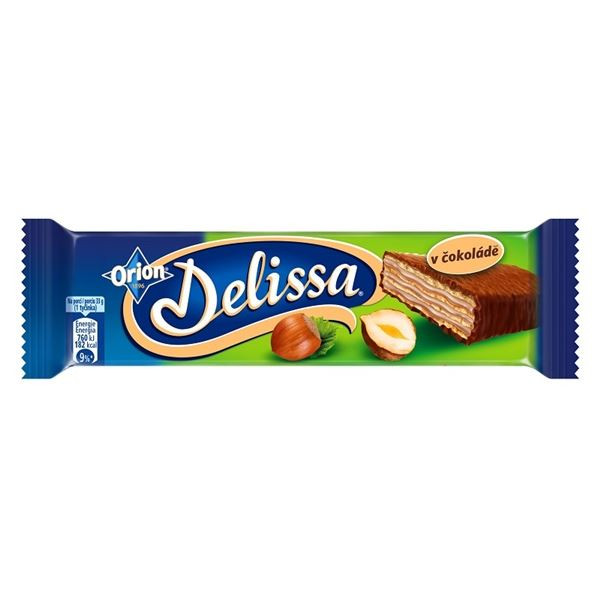 Oplatka Delissa lískooříšková mléčná čokoláda, 30g