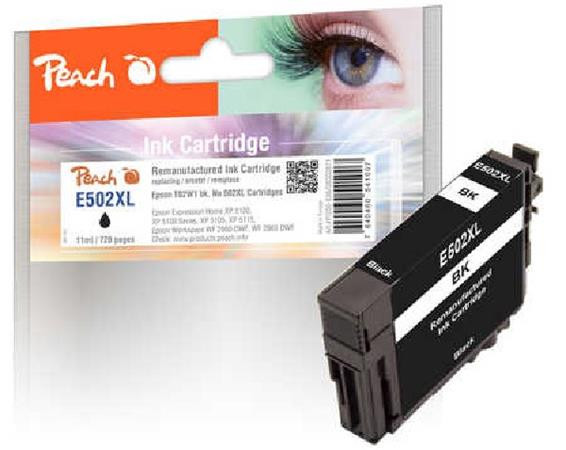 PEACH kompatibilní cartridge Epson T02W1, No 502XL černá, 11ml