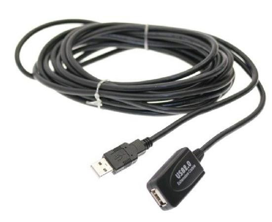 PremiumCord USB 2.0 repeater a prodlužovací kabel A/M-A/F 5m
