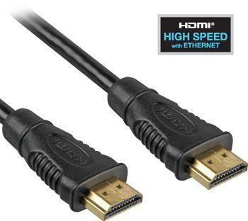 PremiumCord HDMI High Speed + Ethernet kabel, zlacené konektory, 1,5m 