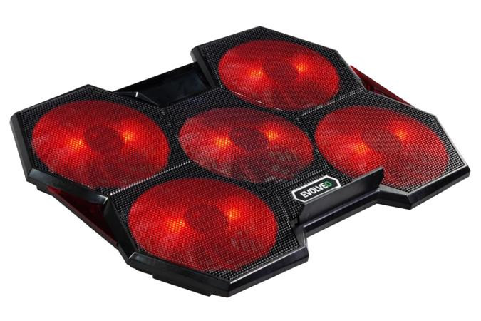 EVOLVEO Ania 14, chladicí podstavec pro notebook, červené podsvícení, až 17,3"
