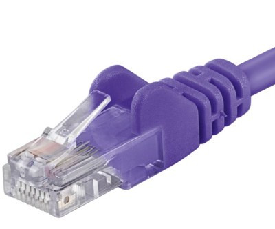 Premiumcord Patch kabel CAT6a S-FTP, RJ45-RJ45, AWG 26/7 3m fialová