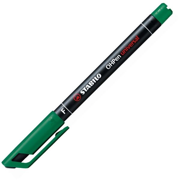 Permanentní popisovač STABILO OHPen 842F, zelený