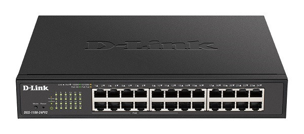D-Link DGS-1100-24P v2 24-Port PoE Gigabit Smart Managed Switch