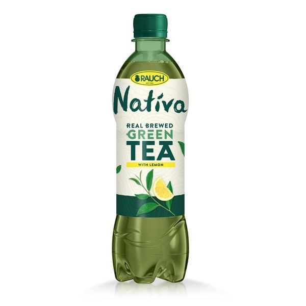 Led.čaj Rauch Nativa - zelený s citronem, 12x 0,5l