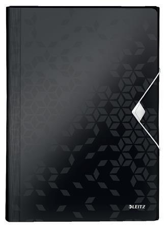 LEITZ Aktovka s přihrádkami  WOW, PP, černá