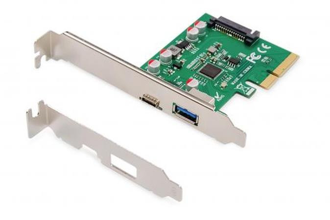 Digitus Karta PCIe, USB Type-C + USB Type-A až 10 GB / s