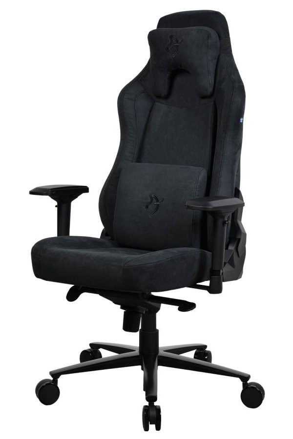 AROZZI herní židle VERNAZZA Supersoft Pure Black/ látkový povrch/ černá