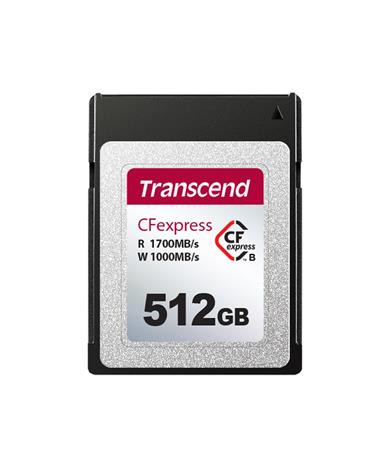 Transcend 512GB CFexpress 820 NVMe PCIe Gen3 x2 (Type B) paměťová karta, 1700MB/s R, 1000MB/s W