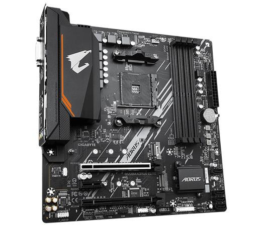 GIGABYTE MB Sc AM4 B550M AORUS ELITE, AMD B550, 4xDDR4, 1xHDMI, 1xDVI, mATX