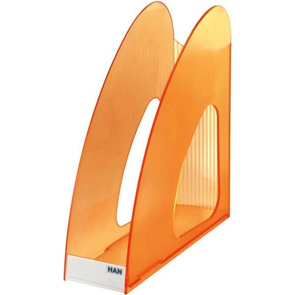 Stojan na časopisy TWIN, transparentní oranžový