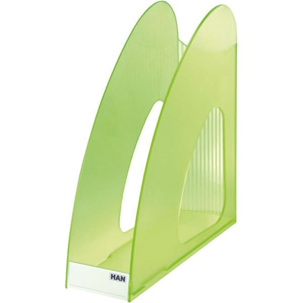 Stojan na časopisy TWIN, transparentní zelený