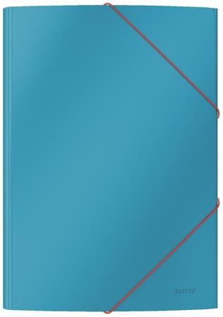 LEITZ Desky  Cosy hebké se 3 chlopněmi a gumičkou, kartonové klidná modrá