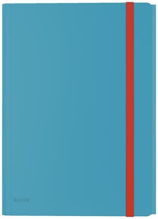 LEITZ Desky A4  Cosy hebké se 3 chlopněmi, vnitřní kapsou a gumičkou, klidná modrá