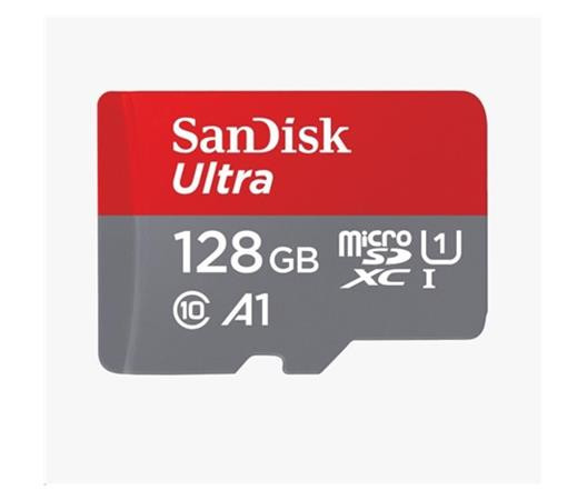 SanDisk MicroSDXC karta 128GB Ultra (100MB/s, Class 10, Android) + adaptér