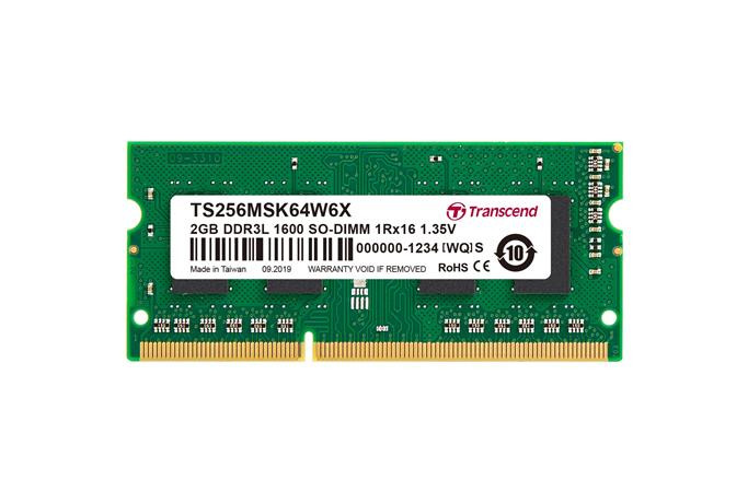 Transcend SODIMM DDR3 2GB 1600Mhz, 1Rx16, CL11 
