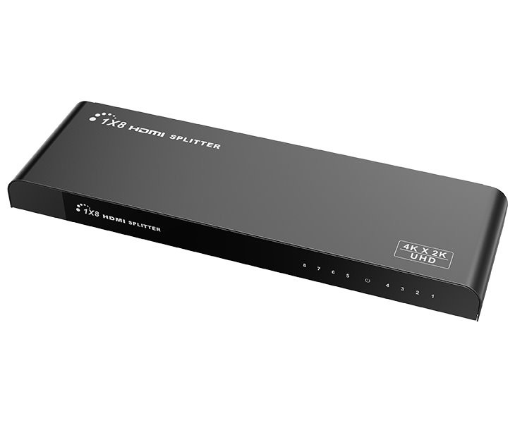 XtendLan HDMI distribucní rozbocovac, 1 vstup / 8 výstupy, 4k@60Hz