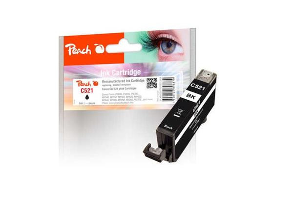 PEACH kompatibilní cartridge Canon CLI-521BK, Blac, 9 ml