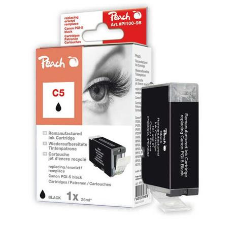 PEACH kompatibilní cartridge Canon PGI-5 black, 26 ml