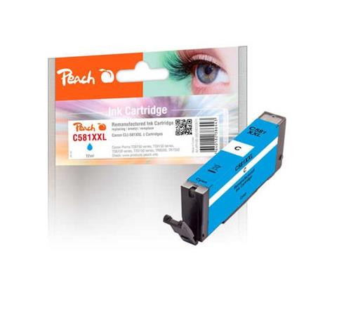PEACH kompatibilní cartridge Canon CLI-581XXL, 1995C001, cyan, 12 ml