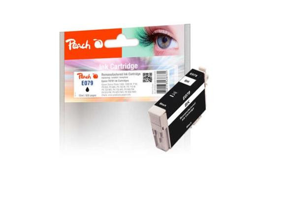 PEACH kompatibilní cartridge Epson T0791, black, 12 ml