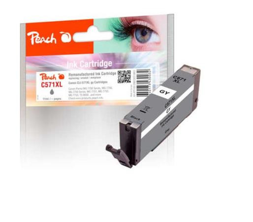 PEACH kompatibilní cartridge Canon CLI-571XGY, photo grey, 11 ml