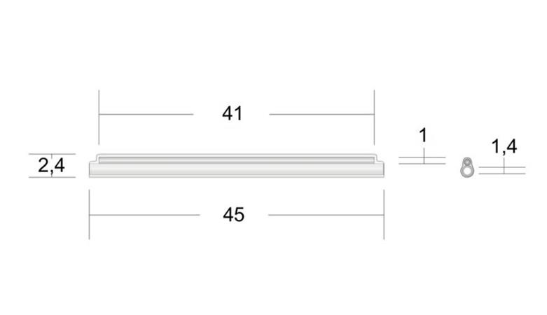 OPTIX Trubičková Ochrana Optického svaru 45mm Premium OPTIX Transparent 100 Ks