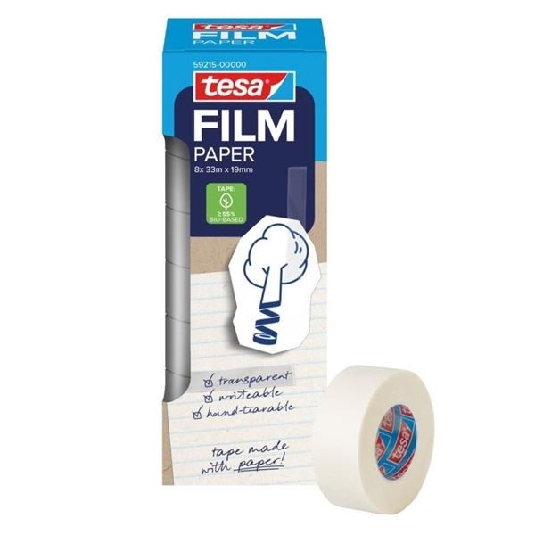 Lepicí páska Tesafilm® Paper, 19 mm x 33 m, 8 ks