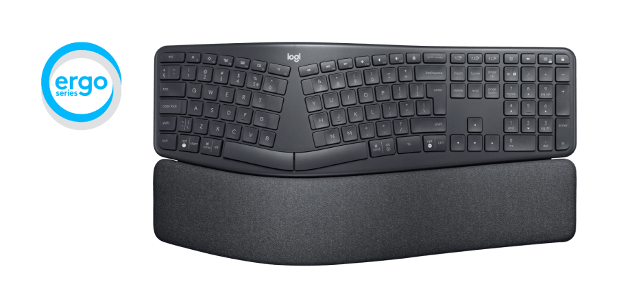Logitech klávesnice ERGO K860, US, bezdrátová, dělená ergonomická, bluetooth,unifying