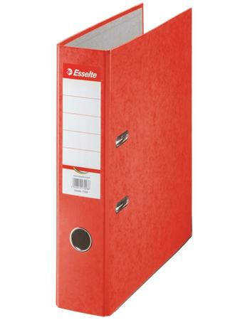 Esselte kart. pák. pořadač Rainbow A4, 75 mm, červená