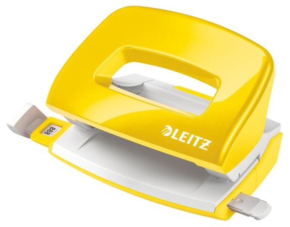 LEITZ Mini děrovačka  NeXXt 5060, žlutá