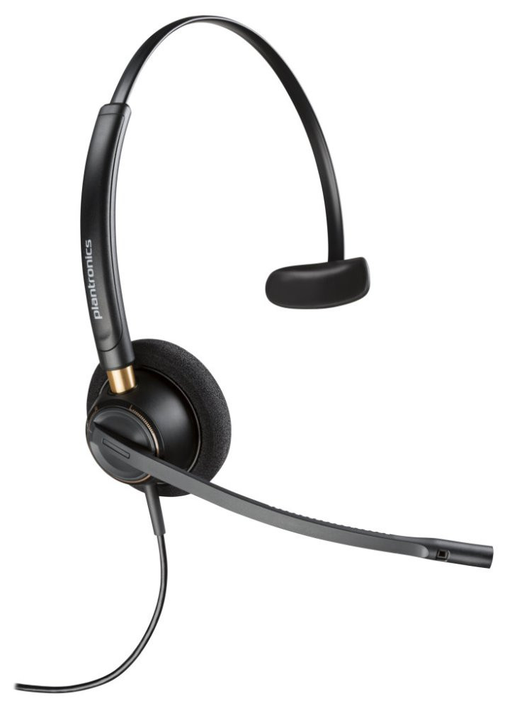 Poly EncorePro 510 Monaural Headset +Quick Disconnect EMEA - INTL English Loc Euro plug